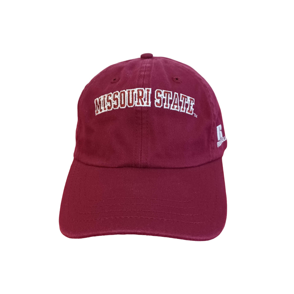 Russell Athletic Maroon Cotton Missouri State Men's Baseball Cap One Size NWOT